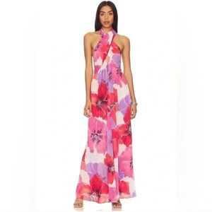 NWT‎ MISA Los Angeles Alexandra Maxi Dress in Poppy Print - Size S
